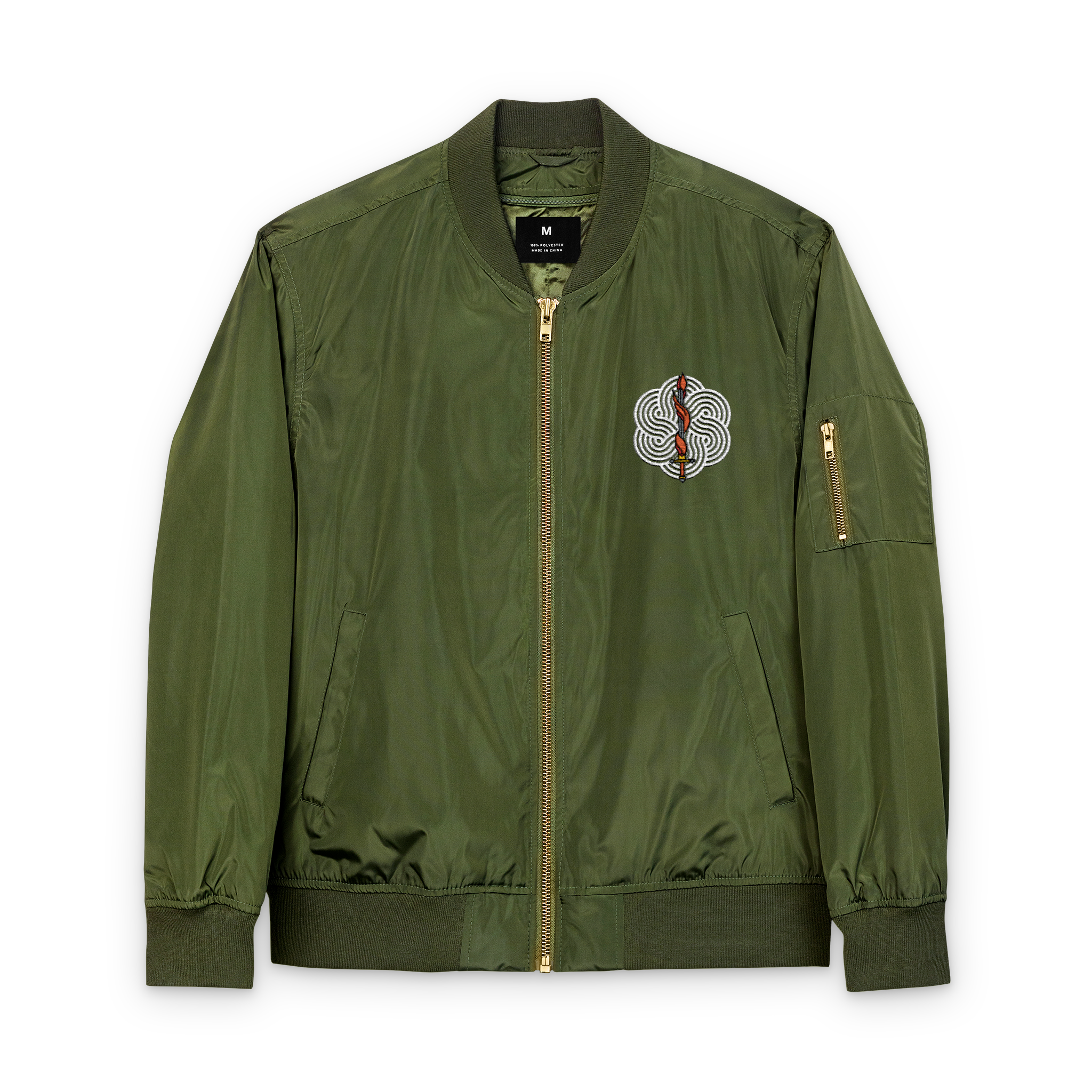 Recycled Bomber Jacket (Embroidery)